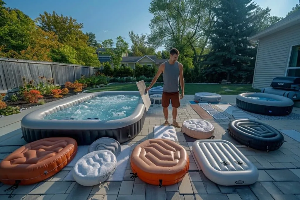 Quel sol pour un spa gonflable : choisissez la meilleure option pour votre espace détente