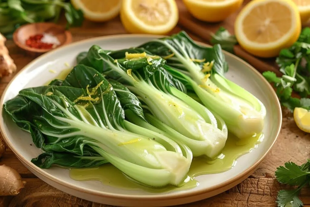 Comment préparer du Pak choi au citron et gingembre ?