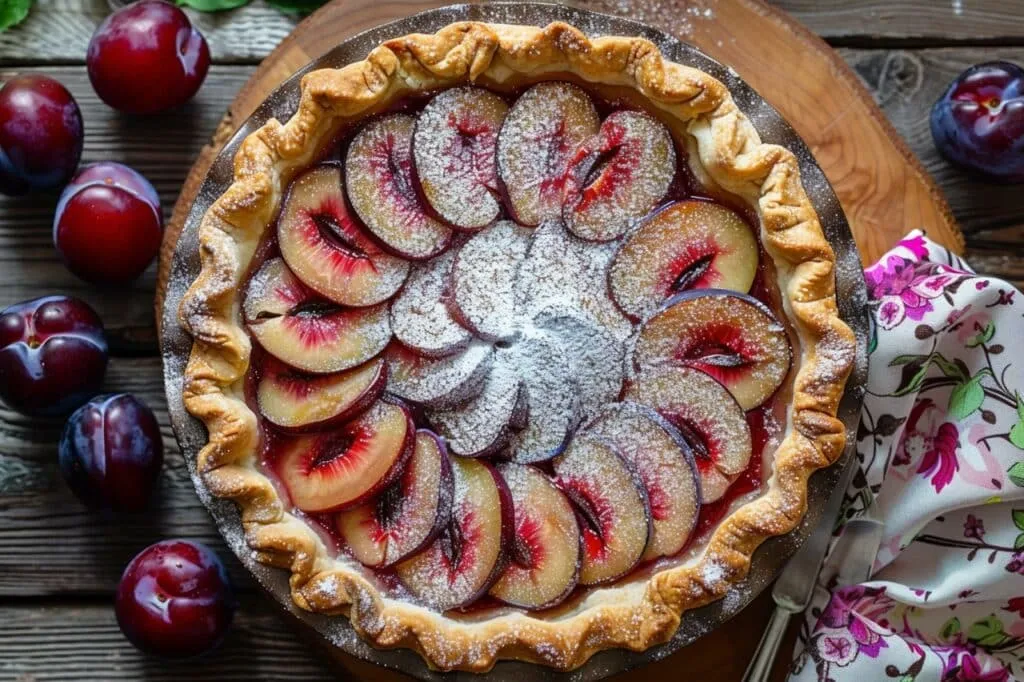 Comment préparer une délicieuse tarte rustique végétalienne aux prunes ?