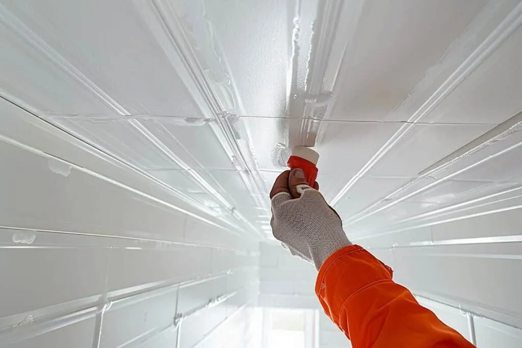 Comment coller du lambris PVC au plafond : guide étape par étape