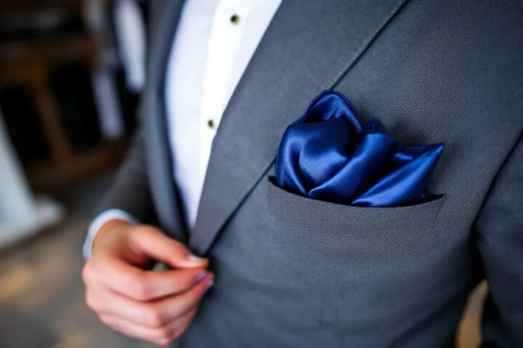 Pochettes de costume pour costume croisé : quelles règles respecter