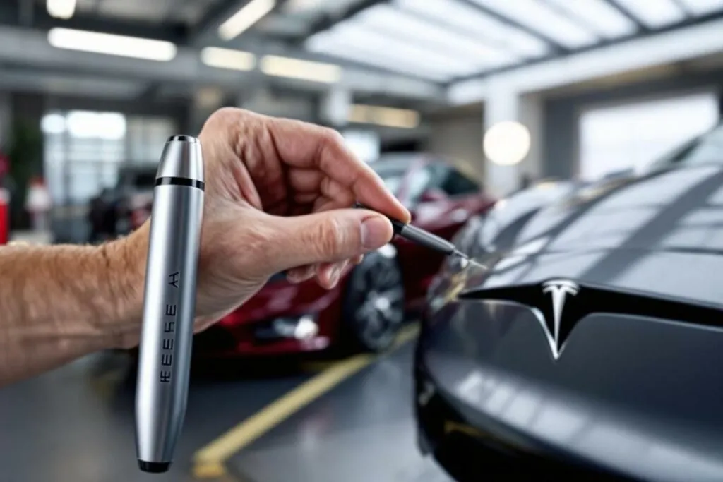 Stylo retouche Tesla réparations légères : solution idéale pour les réparations légères de votre Tesla