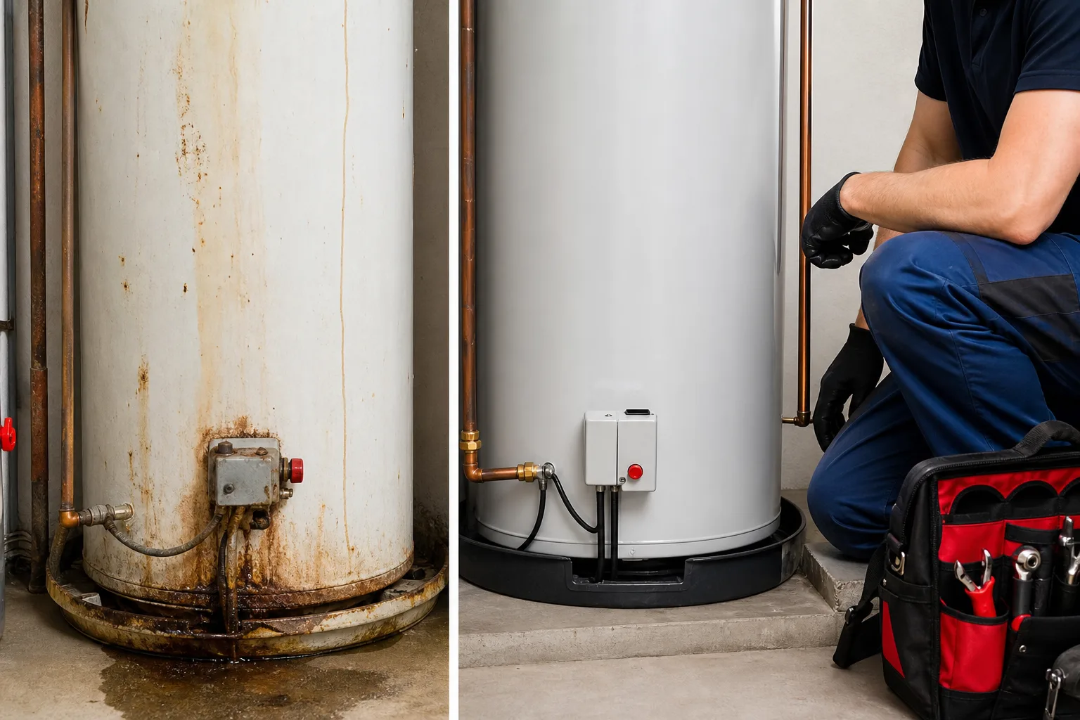 Chauffe-eau électrique qui fuit ou ne chauffe plus : faut-il le réparer ou le remplacer ?