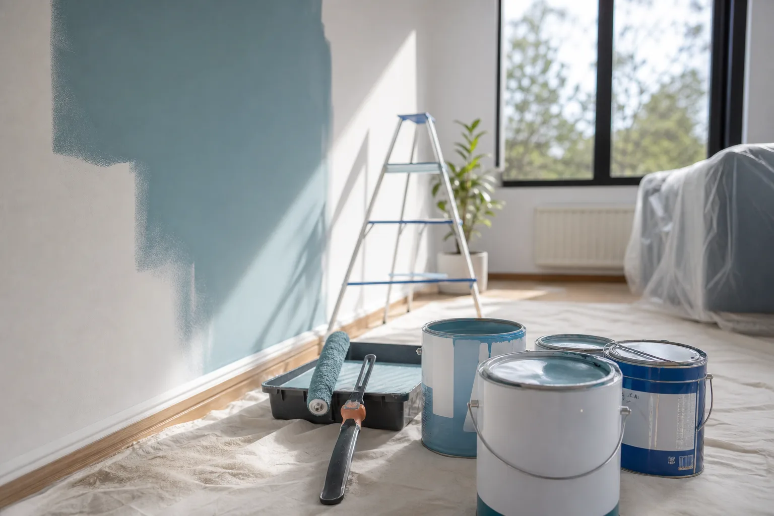 Combien de litres de peinture pour une pièce : le calcul au m² sans se tromper