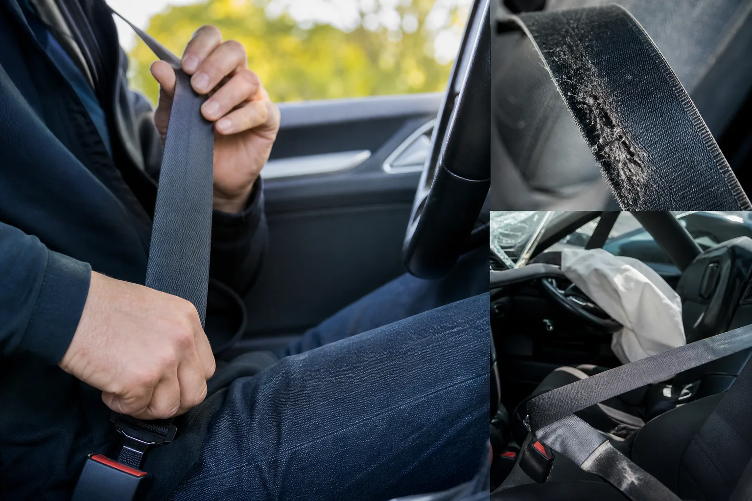 Quand changer la ceinture de sécurité de sa voiture : usure, effilochage et après un choc