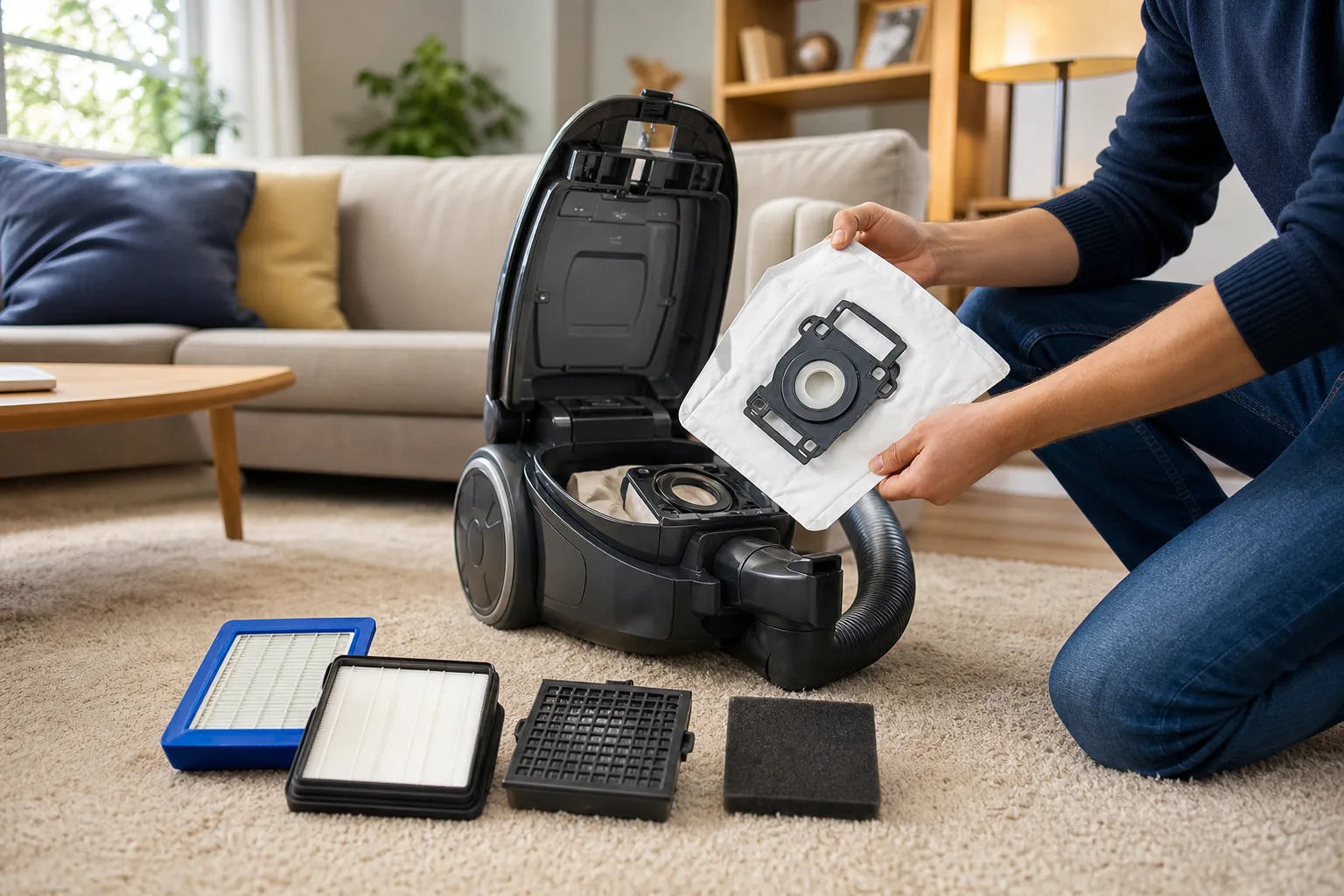 Quand changer le sac ou le filtre de son aspirateur : fréquence, signes et bon entretien