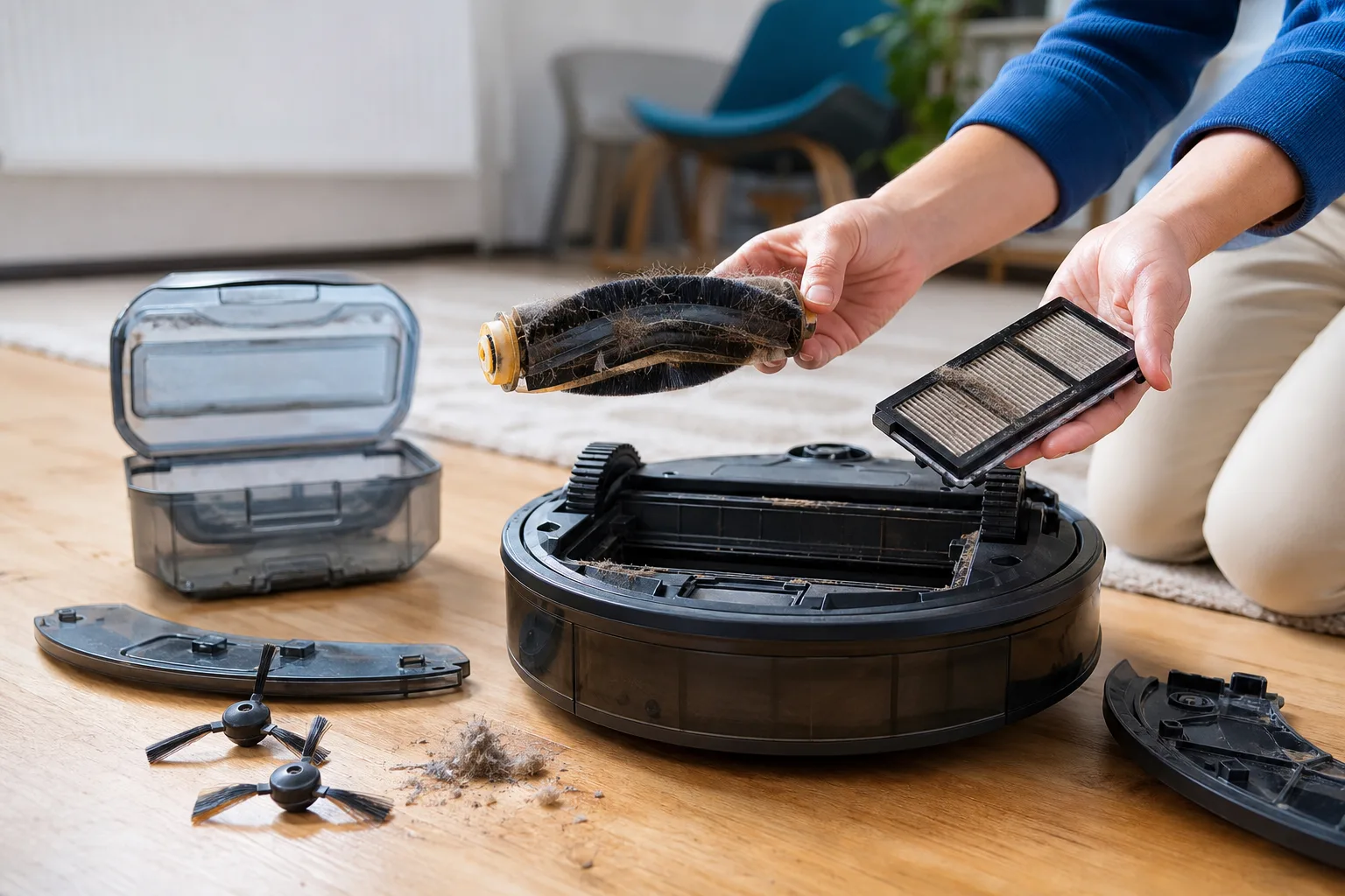 Quand changer les brosses et le filtre de son robot aspirateur : signes d'usure et fréquence