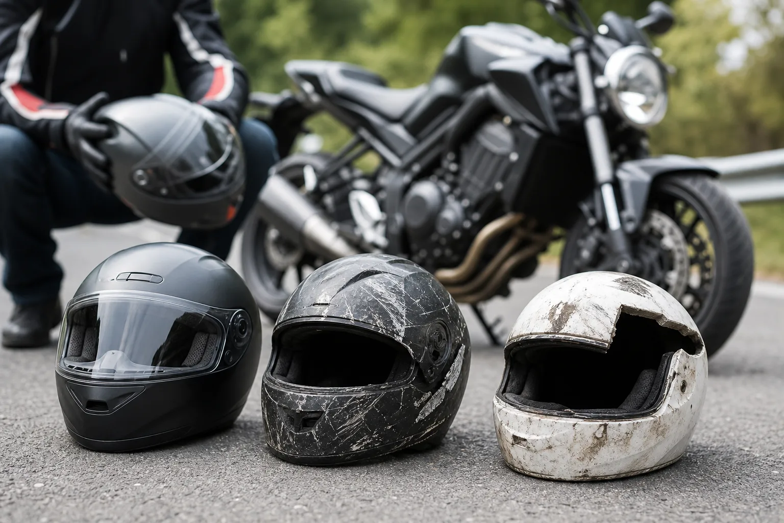 Quand changer son casque de moto : durée de vie, signes d'usure et après une chute