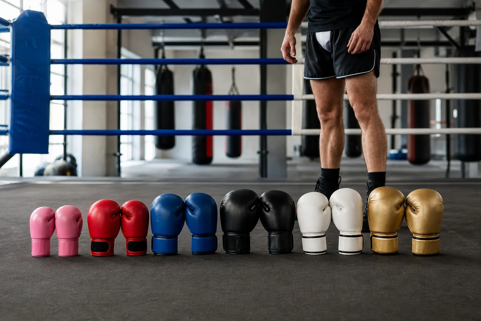 Quel poids de gants de boxe (en oz) choisir selon son gabarit ?