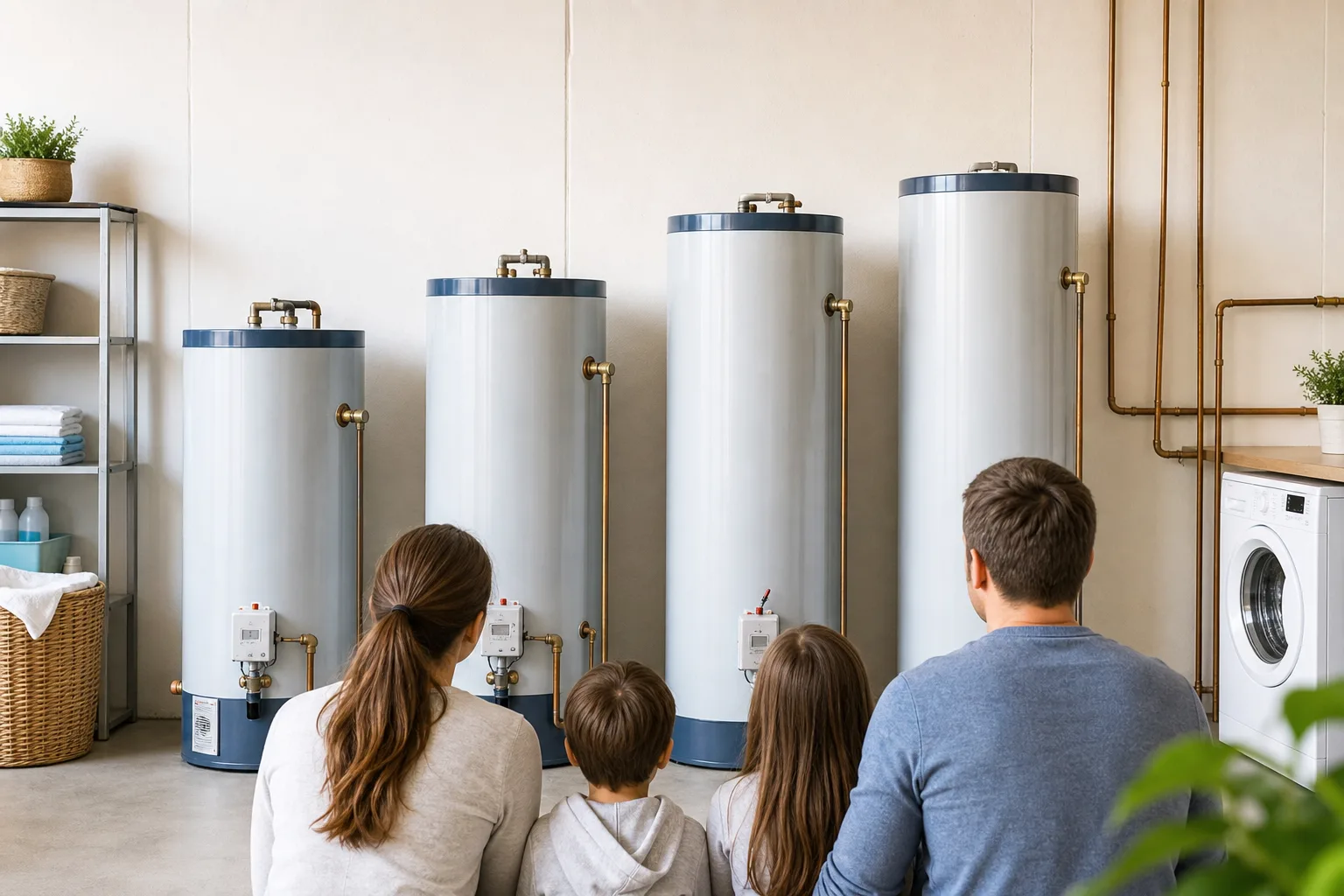 Quelle capacité de chauffe-eau (en litres) choisir selon la taille du foyer ?