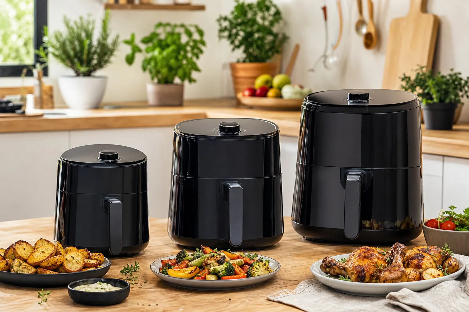 Quelle capacité de friteuse à air choisir : 3, 5 ou 8 litres selon votre foyer