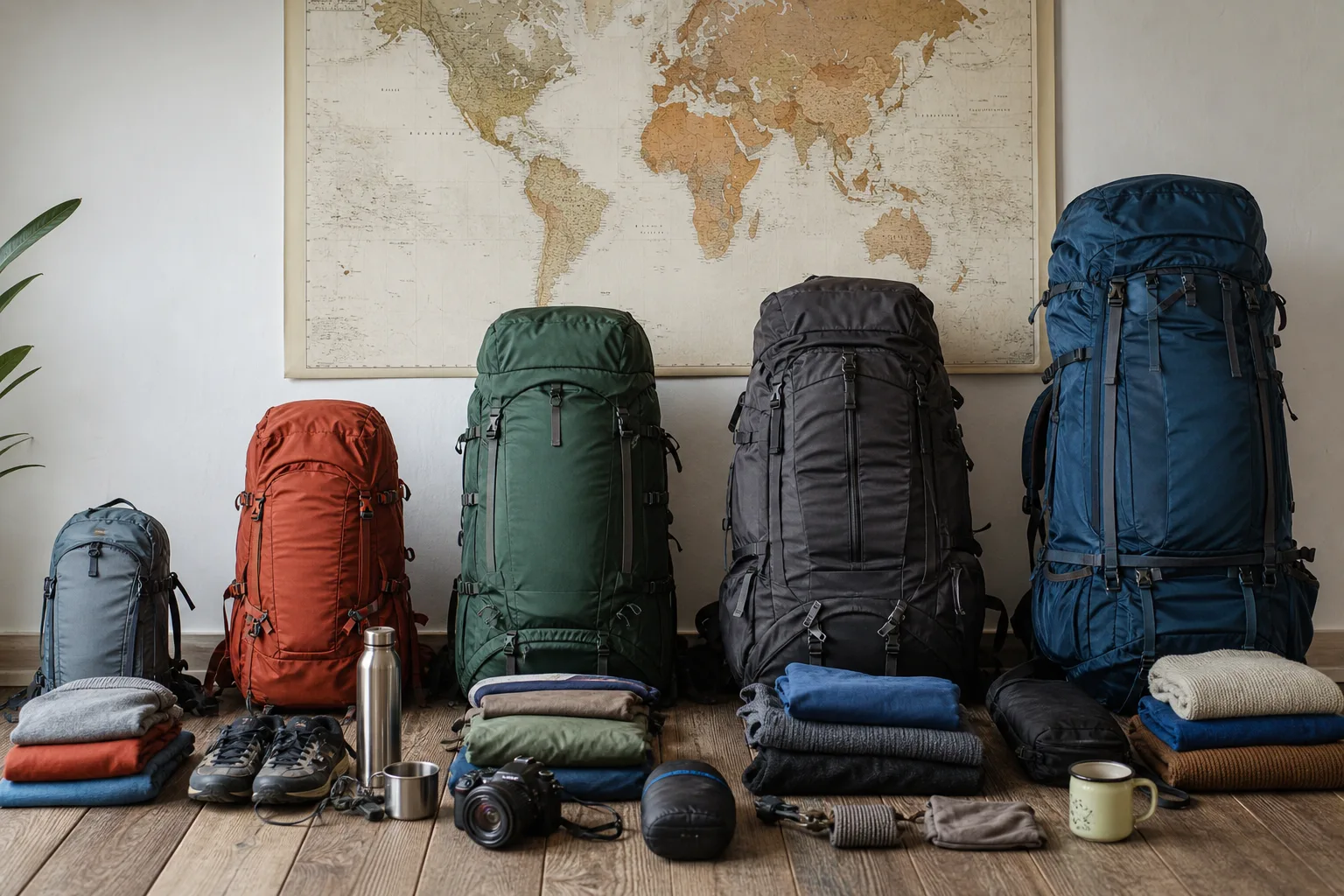 Quelle taille de sac à dos en litres choisir selon la durée du voyage